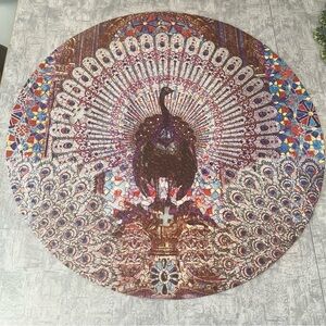 Vtg Springbok Circular Puzzle  "Peacock Throne " 1973 Missing 2 Pieces